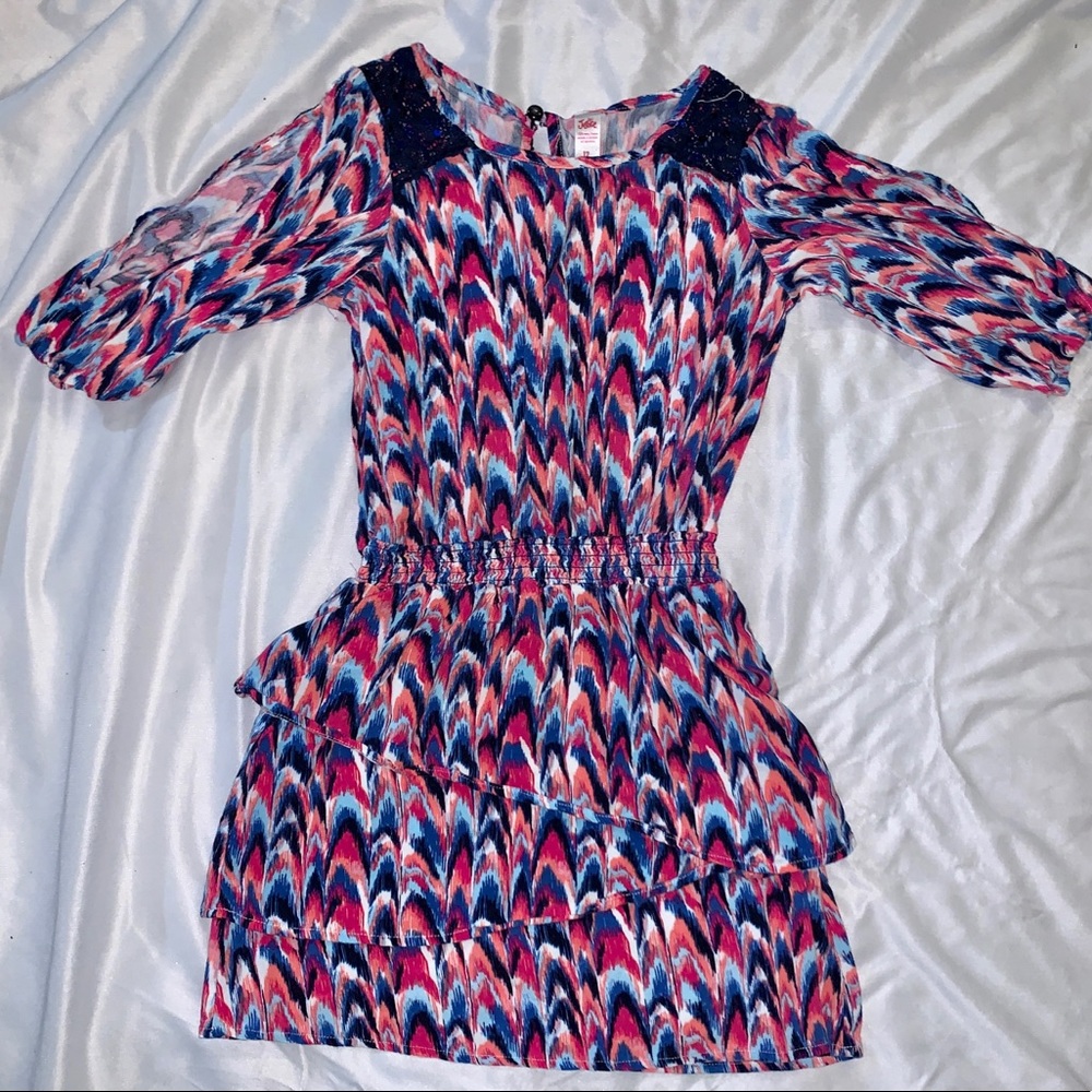 Justice dress size 12 with open sleeves